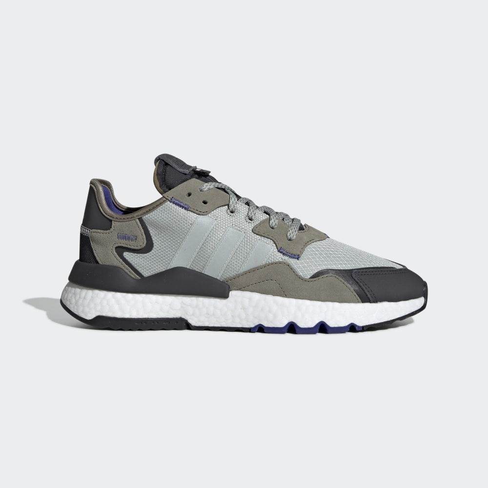 Adidas Men's Nite Jogger Originals Shoes Grey Silver/Black Ireland EE5867